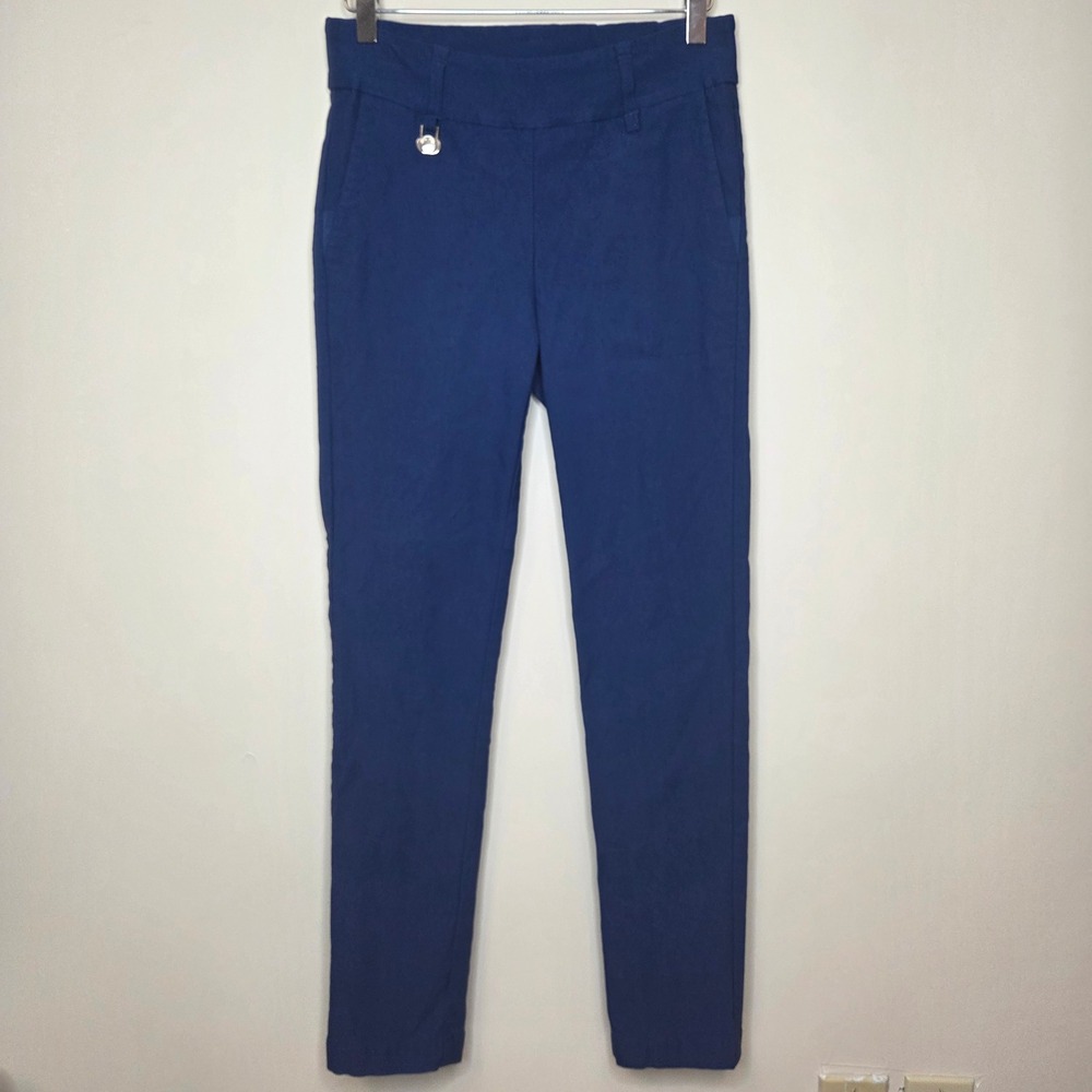 Daily Sports Sweden Women Blue Stretch Golf Pants Slim Fit Size US 8 EUR 38